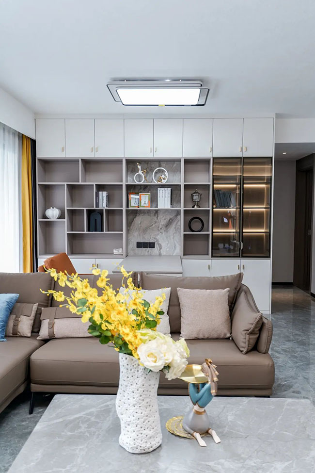 120㎡三居室，同時兼顧實用與顏值的現(xiàn)代風設計